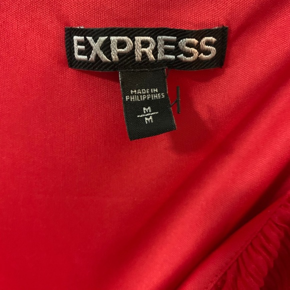 EXPRESS DRESS RED with laced shoulders - HOT! - Picture 6 of 6